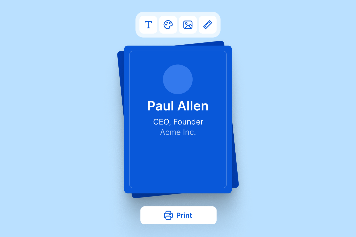 Print-ready badge and tent card exports for any standard printer